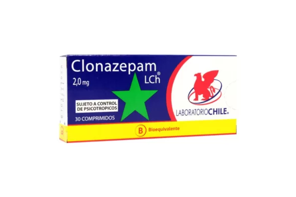 CLONAZEPAM COM 2,0 MG X 30 CHILE